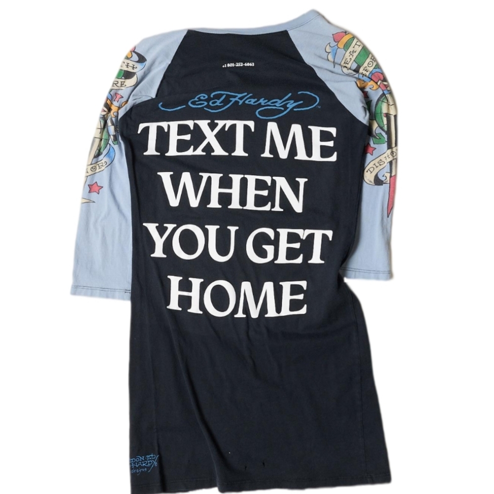 Ed Hardy Tee L TMWYGH Lonely ghost ghostly garment